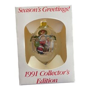 1991 Campbell Soup Kids Glass Christmas Ornament Collector Edition